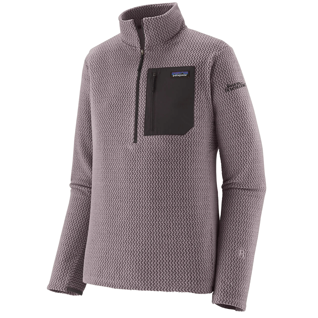 Patagonia Men's May Grey R1 Air Zip Neck