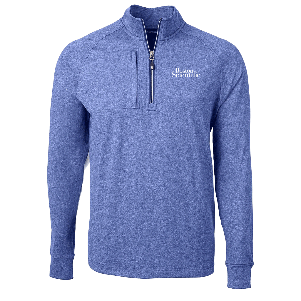 Cutter & Buck Men's Adapt Eco Knit Heather Quarter Zip