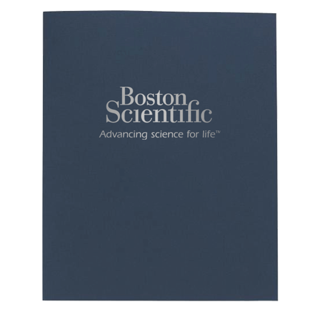 Good Value Navy Linen Paper Folder