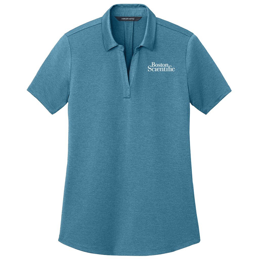 Mercer+Mettle Women's Harbor Blue Heather Recharge Jersey Polo
