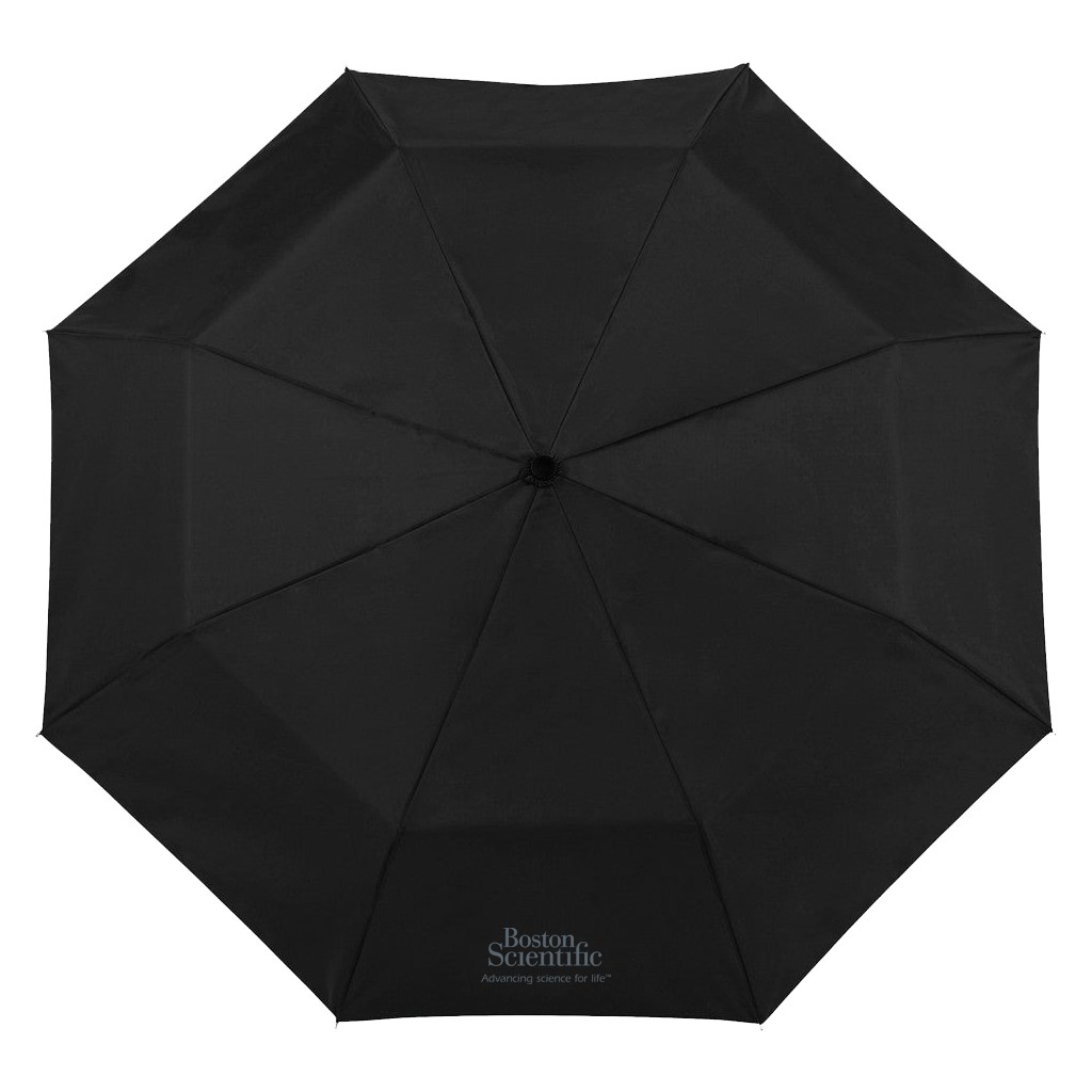 Totes Black 42" 3 Section Auto Open Umbrella