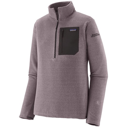 Patagonia Men's May Grey R1 Air Zip Neck