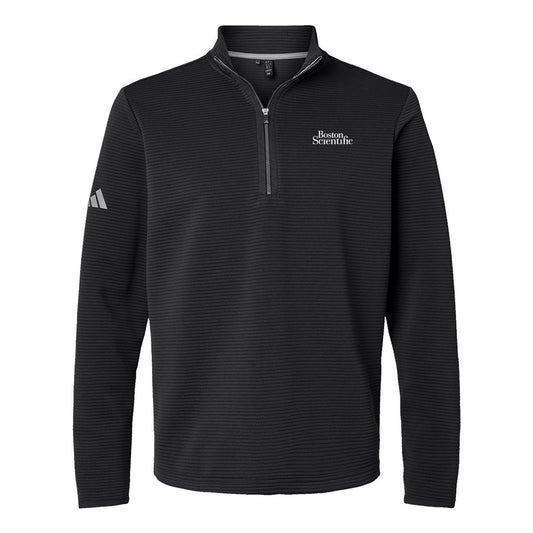 Adidas Men's Black Spacer Quarter-Zip Pullover
