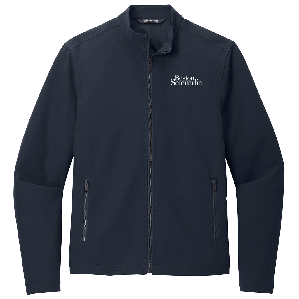 Mercer+Mettle Men's Heather Stretch Soft Shell Jacket