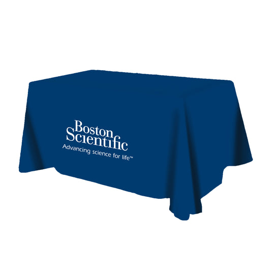Beacon Navy Table Cover - flat poly 4-sided, fits 6' table