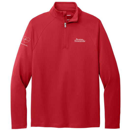 Port Authority Men's Rich Red C-FREE Cypress 1/4 Zip