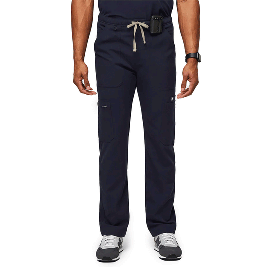 FIGS Men's Navy Cairo Cargo Scrub Pants