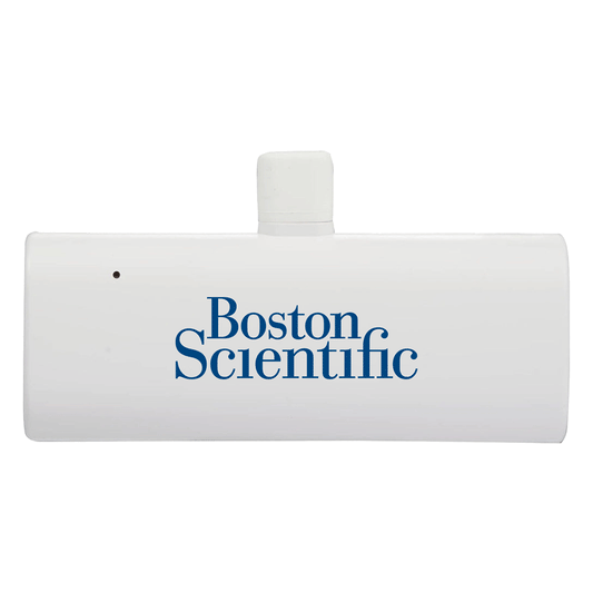 Bullet White UL Listed 2,200 mAh Power Bank with Type-C Tip