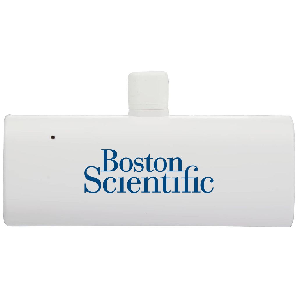 Bullet White UL Listed 2,200 mAh Power Bank with Type-C Tip