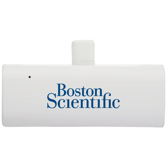 Bullet White UL Listed 2,200 mAh Power Bank with Type-C Tip