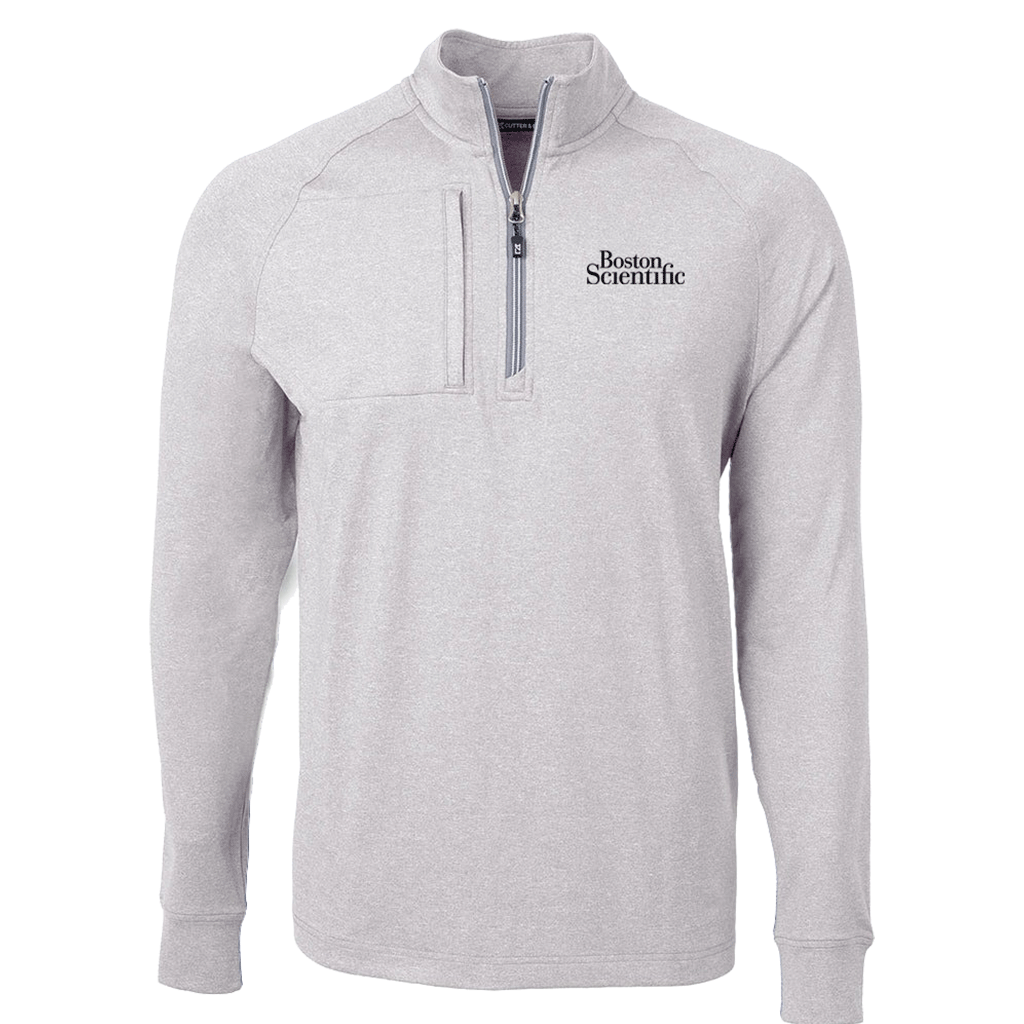 Cutter & Buck Men's Adapt Eco Knit Heather Quarter Zip