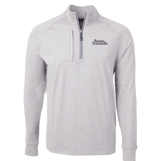 Cutter & Buck Men's Adapt Eco Knit Heather Quarter Zip