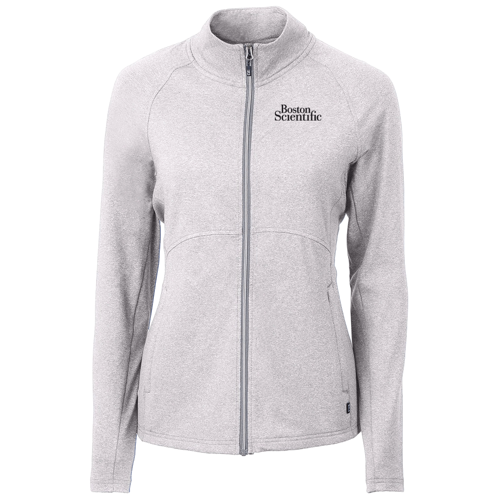 Cutter & Buck Women's Adapt Eco Knit Heather Recycled Full Zip