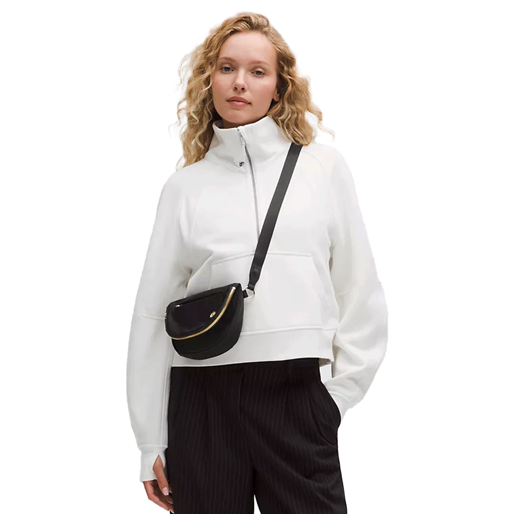 Lululemon Black/Gold All Night Festival Bag Micro 2L