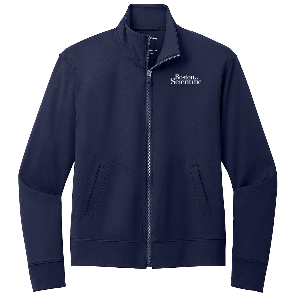 Port Authority Women's True Navy C-FREE Double Knit Full-Zip