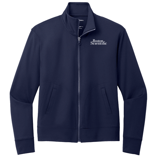 Port Authority Women's True Navy C-FREE Double Knit Full-Zip