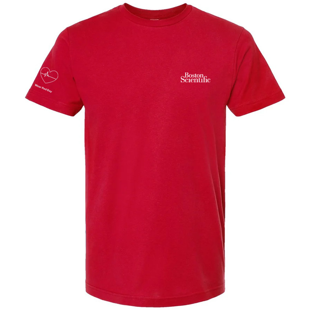 Tultex Unisex Red Fine Jersey T-Shirt