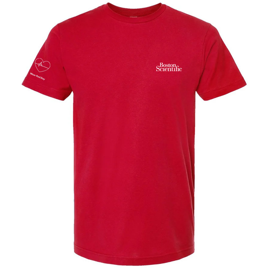 Tultex Unisex Red Fine Jersey T-Shirt