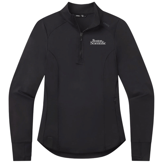 UNRL Women's Black Performa Fitted Half-Zip