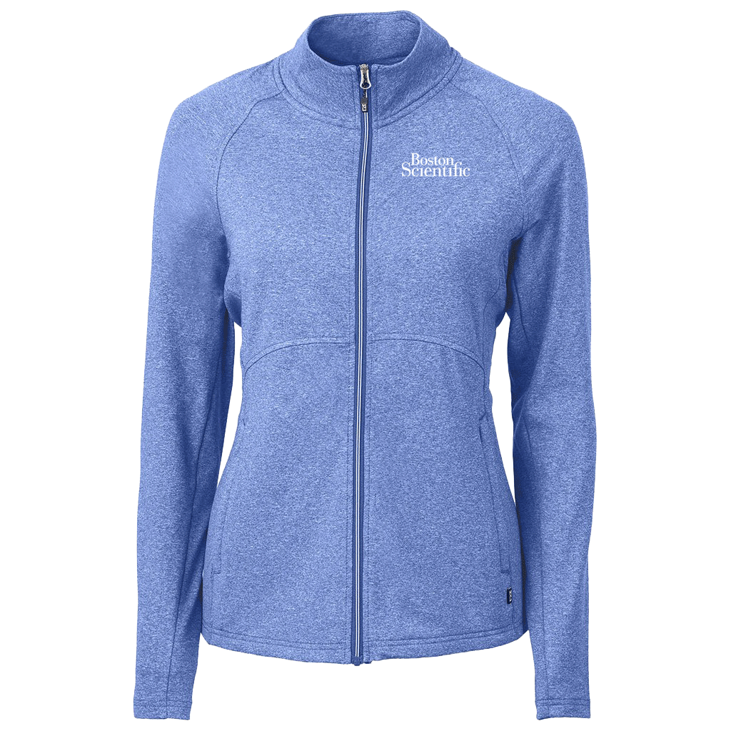 Cutter & Buck Women's Adapt Eco Knit Heather Recycled Full Zip